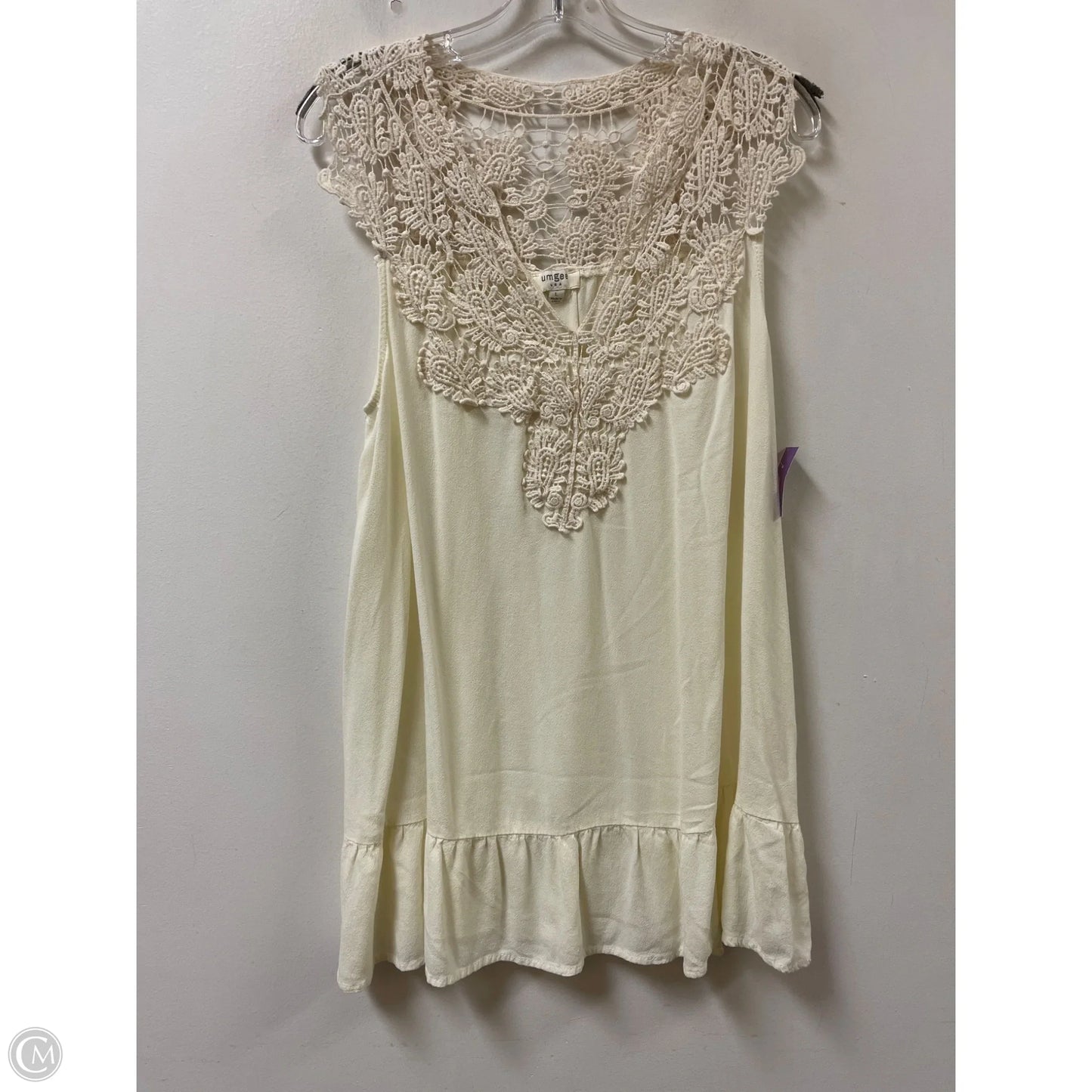 Tunic Sleeveless By Umgee In Cream, Size: L