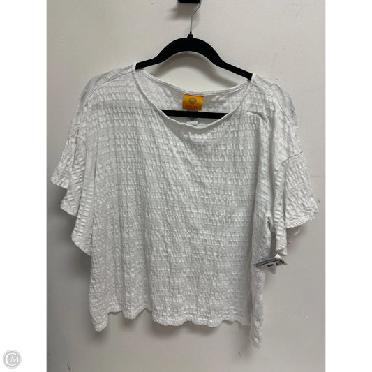 Top Short Sleeve By Ruby Rd In White, Size: 1x