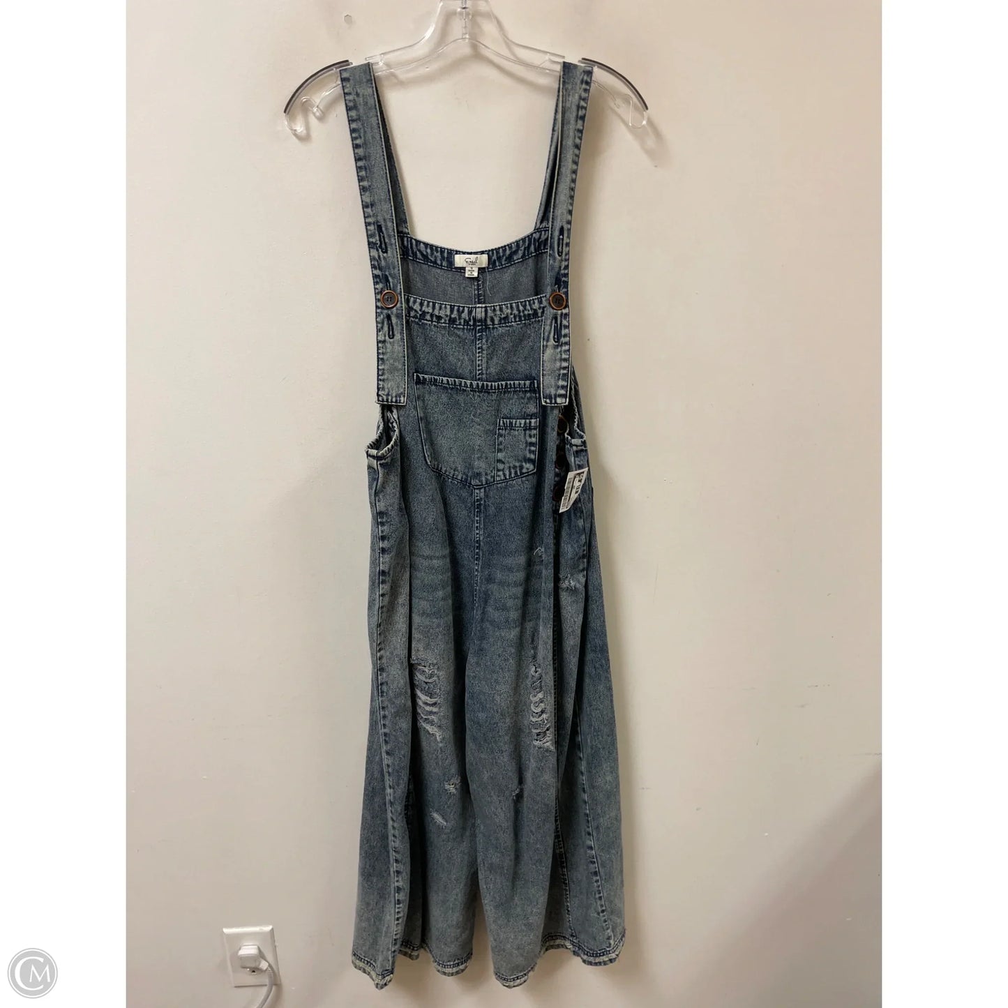 Overalls By Easel In Blue Denim, Size: S