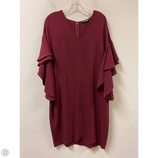 Dress Casual Midi By Lauren By Ralph Lauren In Red, Size: Xl