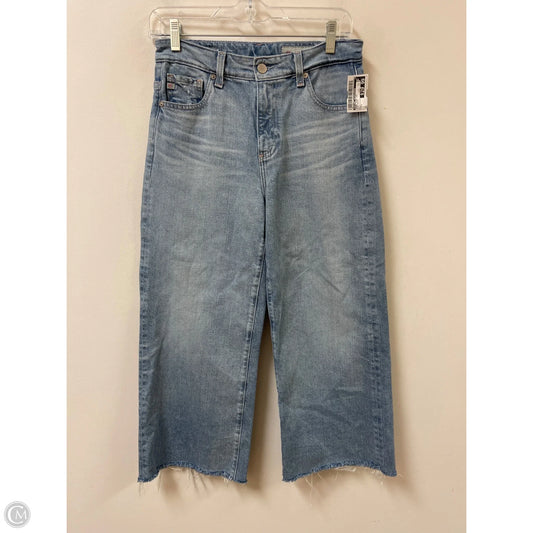 Jeans Wide Leg By Adriano Goldschmied In Blue Denim, Size: 2