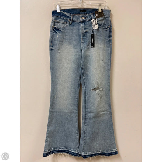 Jeans Wide Leg By Express In Blue Denim, Size: 6