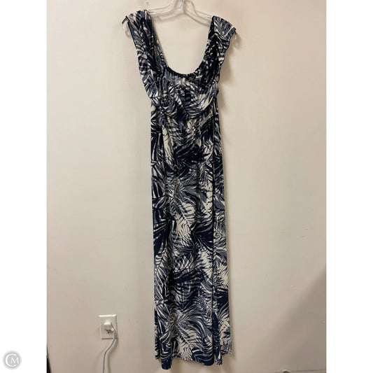 Dress Casual Maxi By Mlle Gabrielle In Navy, Size: Xl