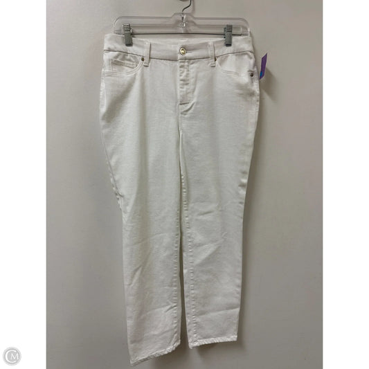 Jeans Skinny By Chicos In White, Size: 8p