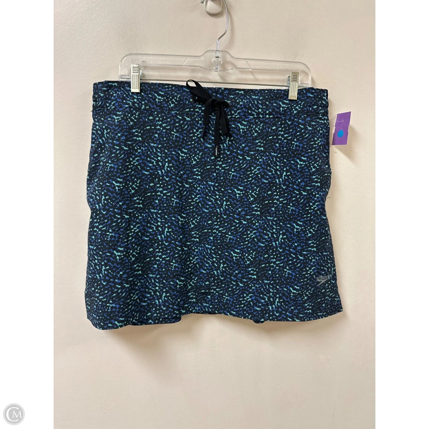 Athletic Skort By Speedo In Blue, Size: L