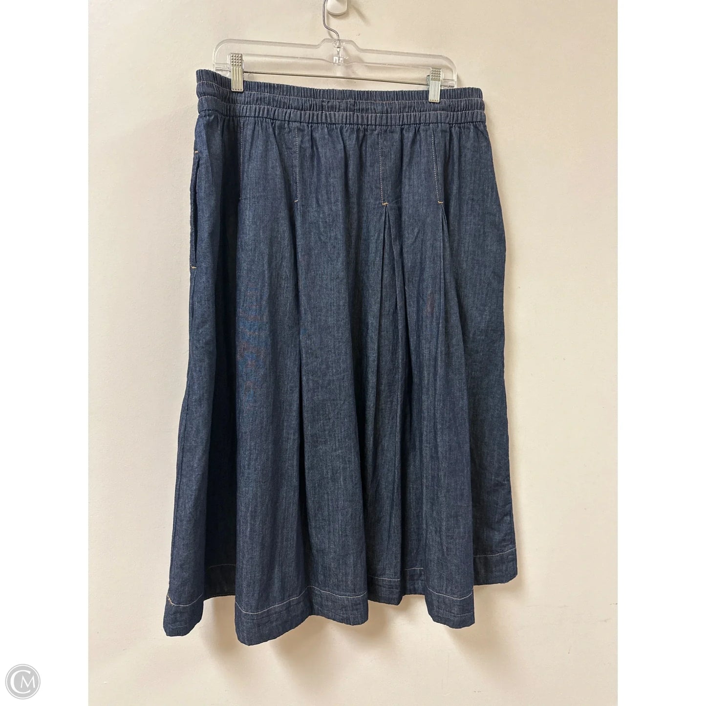Skirt Maxi By Free Assembly In Blue Denim, Size: 12
