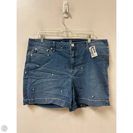 Shorts By Seven 7 In Blue Denim, Size: 16
