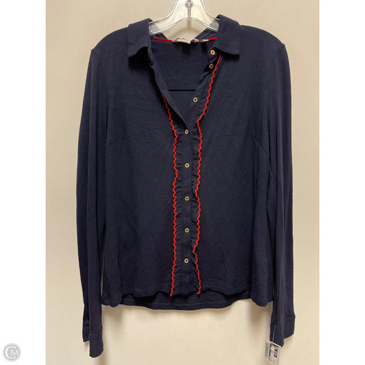 Blouse Long Sleeve By Boden In Navy, Size: M