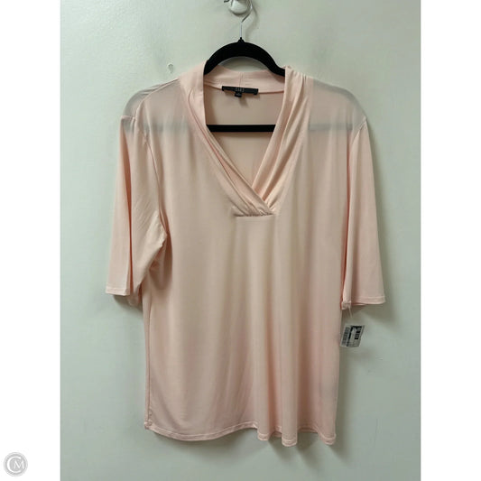 Top Short Sleeve By Alex Marie In Pink, Size: L