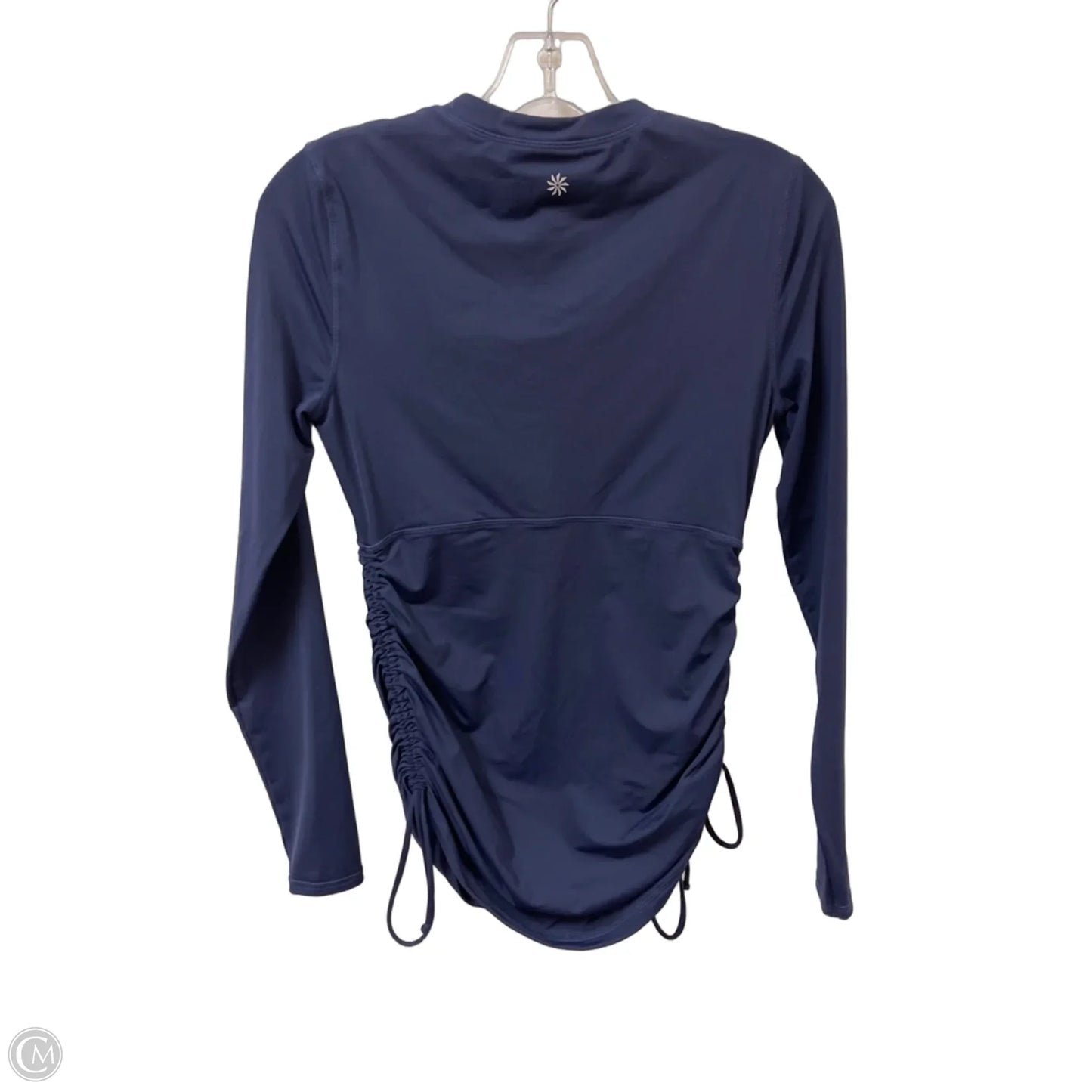 Athletic Top Long Sleeve Crewneck By Athleta In Navy, Size: Xs