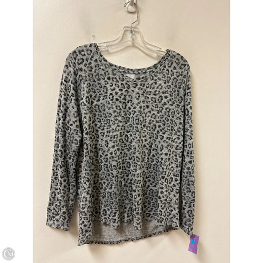 Top Long Sleeve By Chicos In Animal Print, Size: L