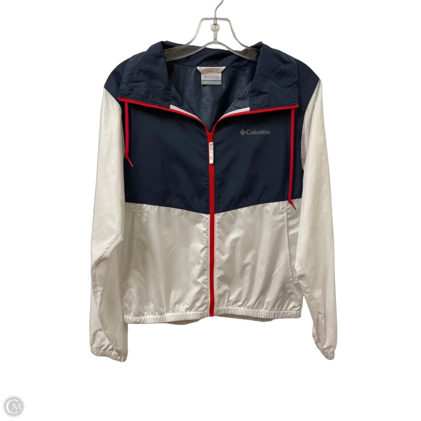 Athletic Jacket By Columbia In Blue & Red & White, Size: Xs