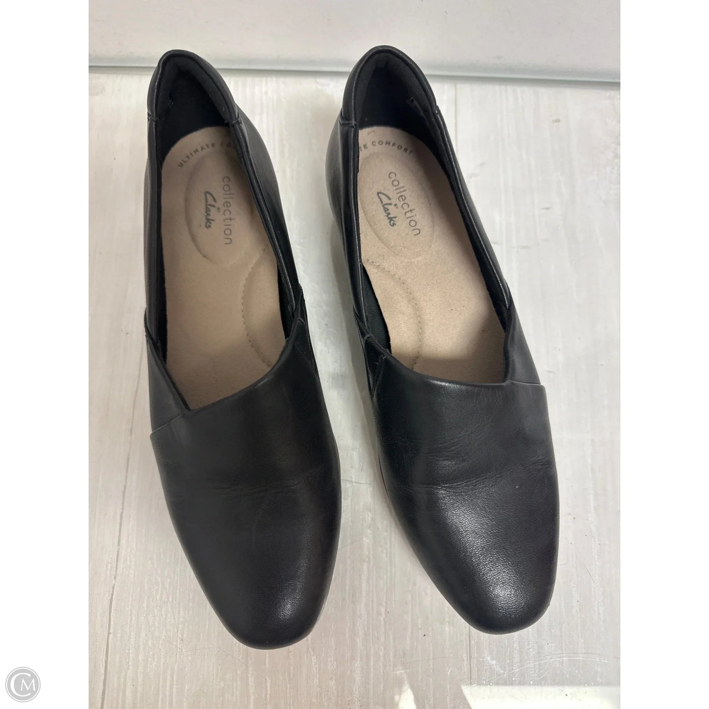 Shoes Flats By Clarks In Black, Size: 7