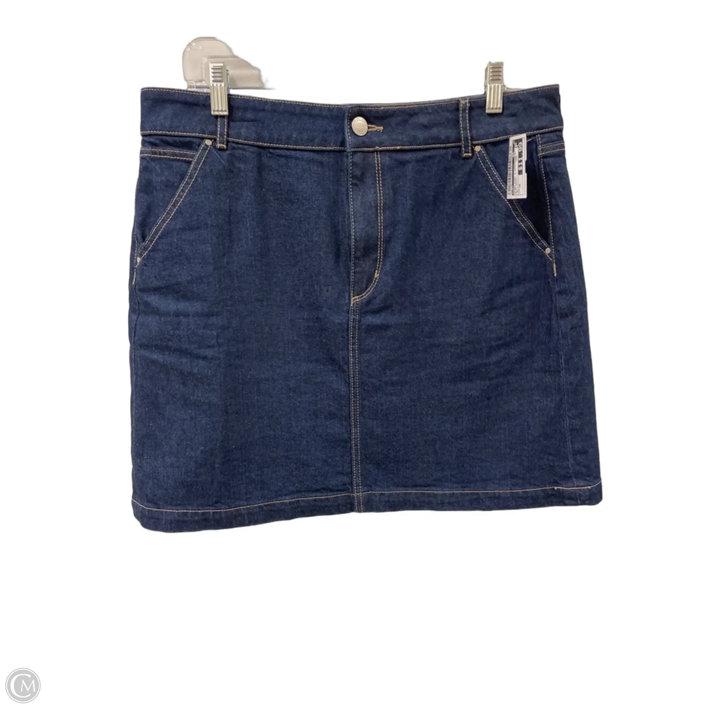 Skirt Mini & Short By Loft In Blue Denim, Size: 10