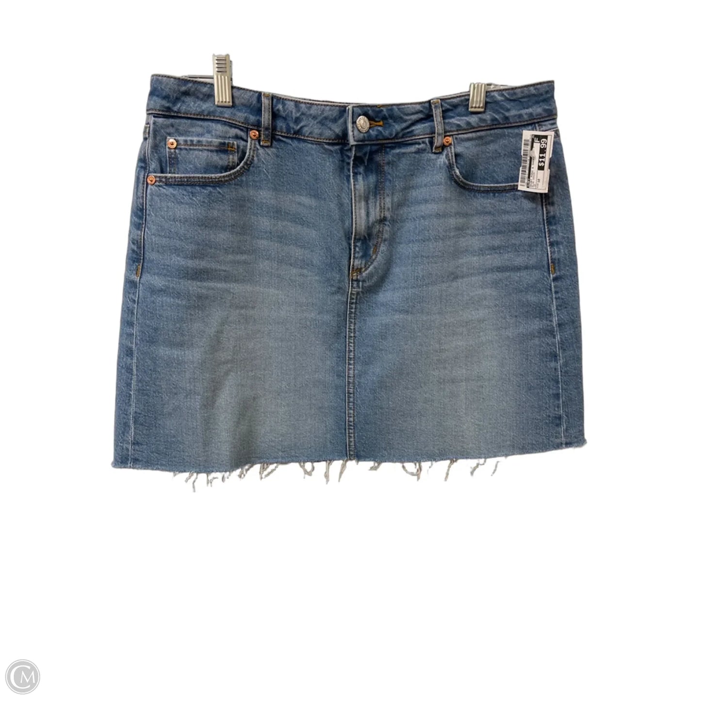 Skirt Mini & Short By Loft In Blue Denim, Size: 10
