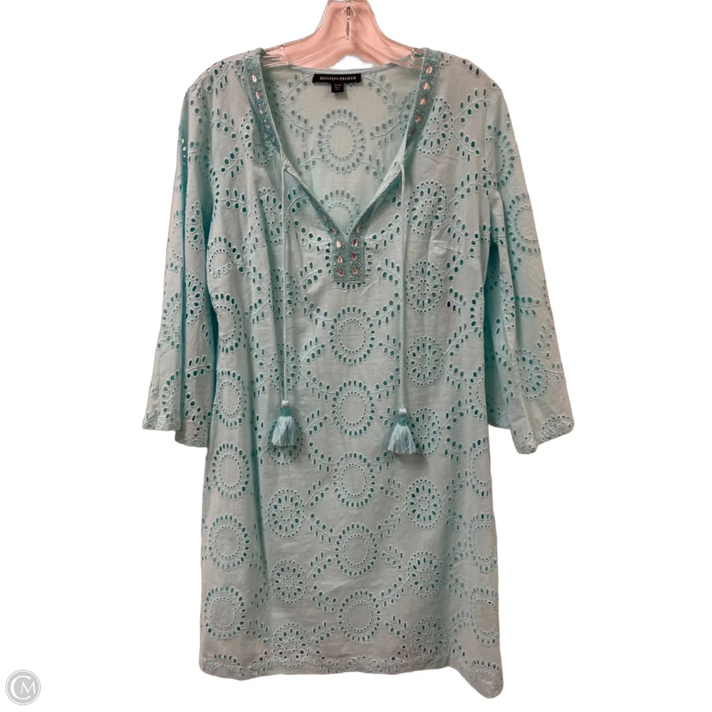 Dress Set 2pc By Boston Proper In Blue, Size: M