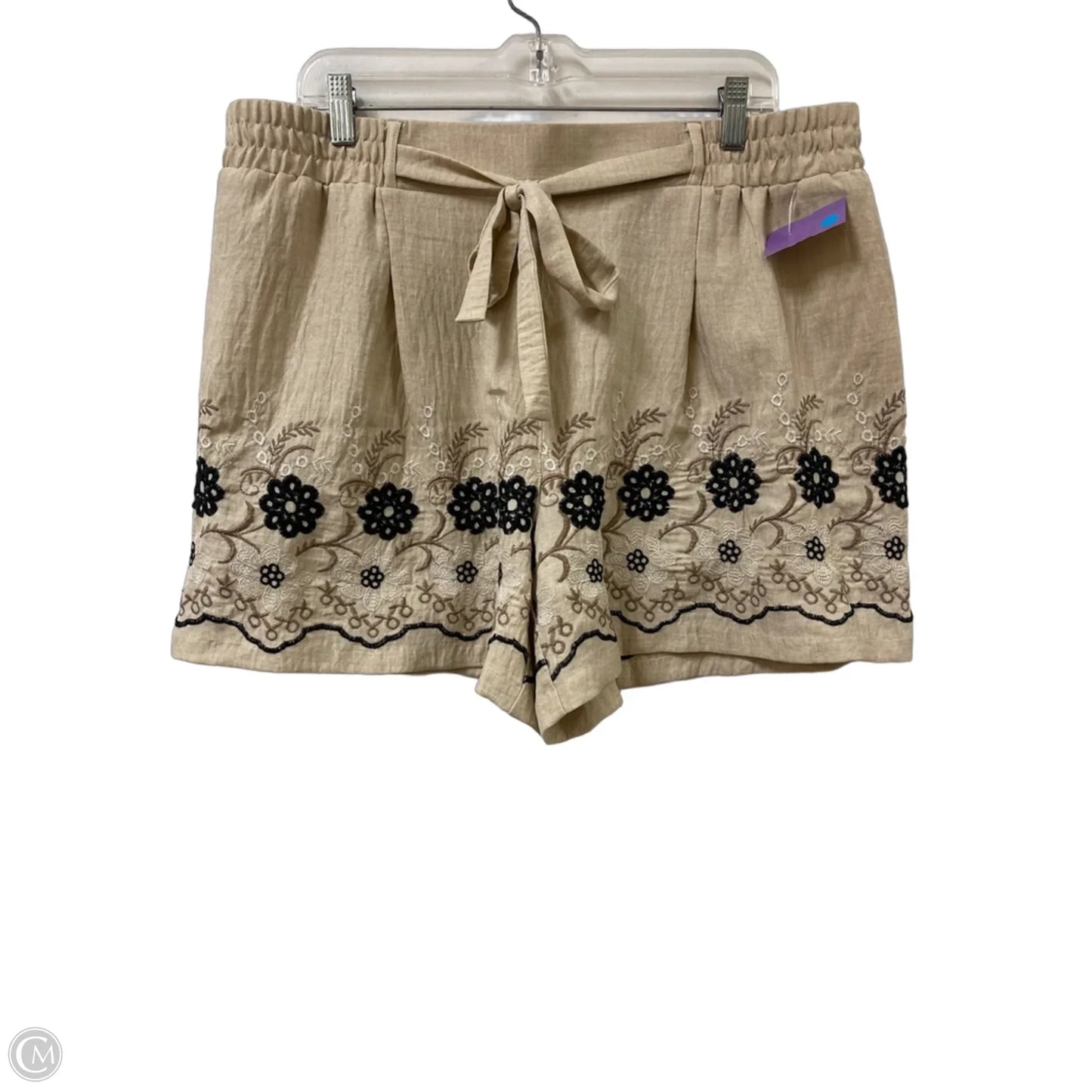 Shorts By Clothes Mentor In Tan, Size: 16
