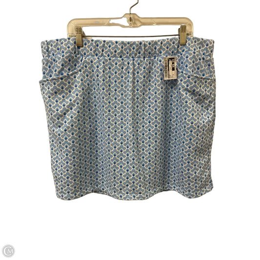 Skort By Kim Rogers In Blue, Size: Xl