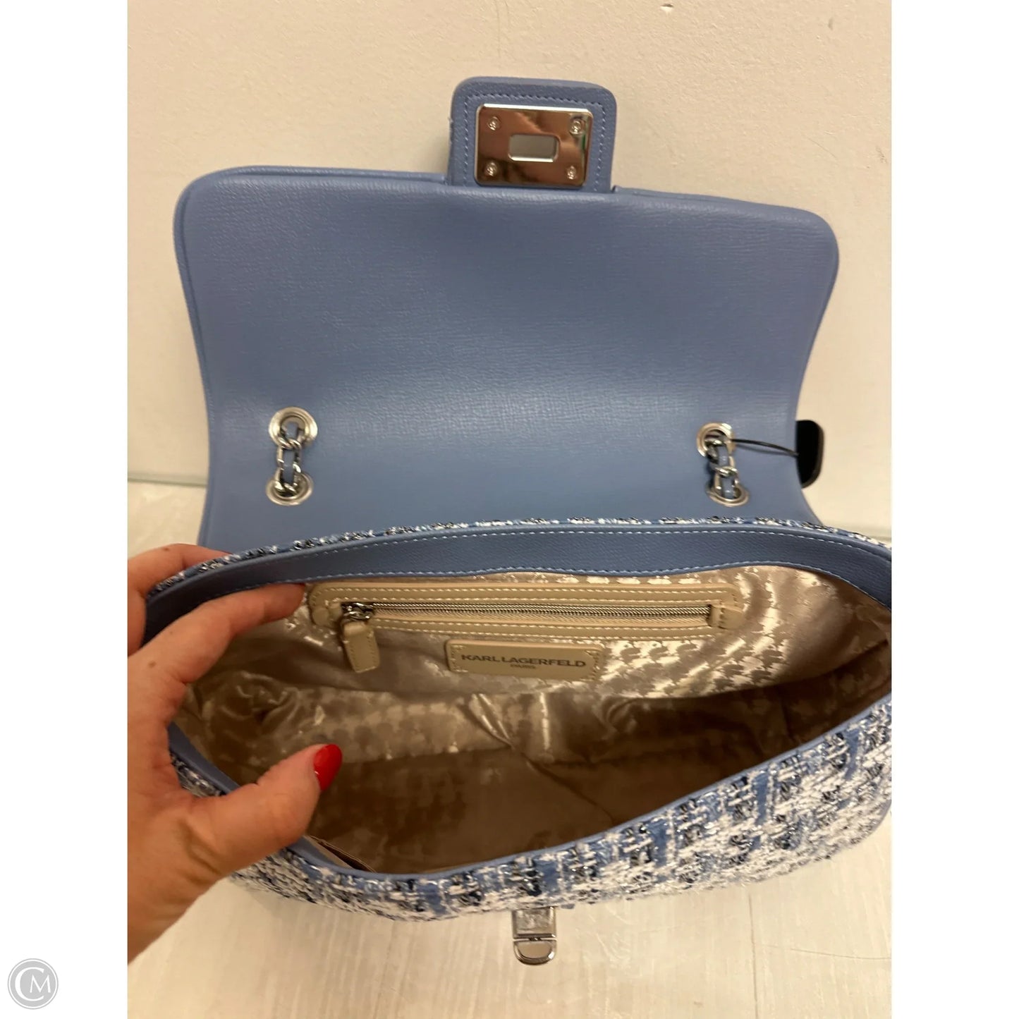 Handbag Designer By Karl Lagerfeld, Size: Large