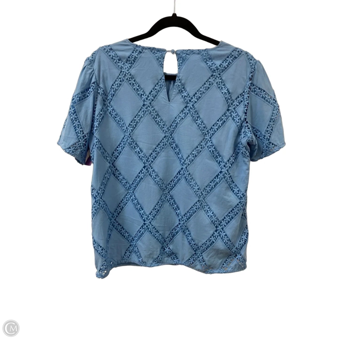 Top Short Sleeve By Philosophy In Blue, Size: M