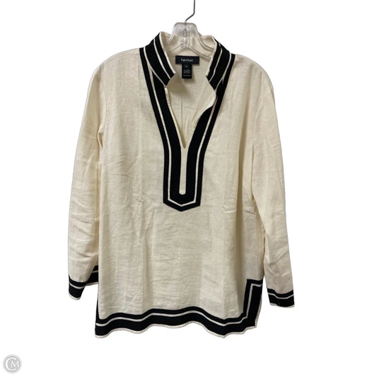Tunic Long Sleeve By Karen Kane In Cream, Size: M