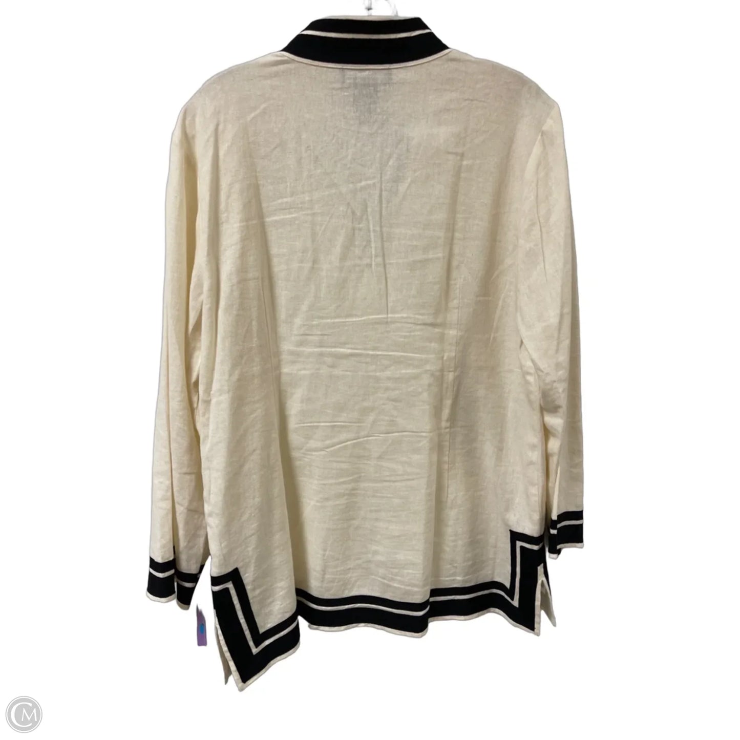 Tunic Long Sleeve By Karen Kane In Cream, Size: M