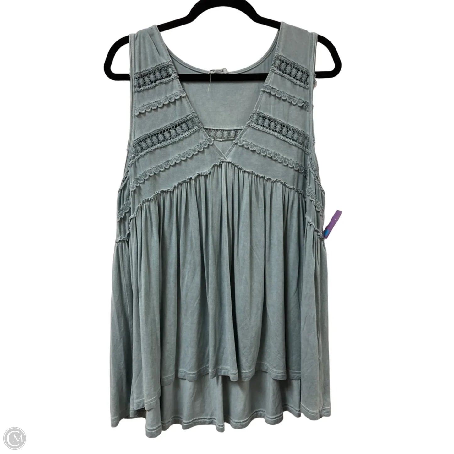 Top Sleeveless By Pol In Blue, Size: M