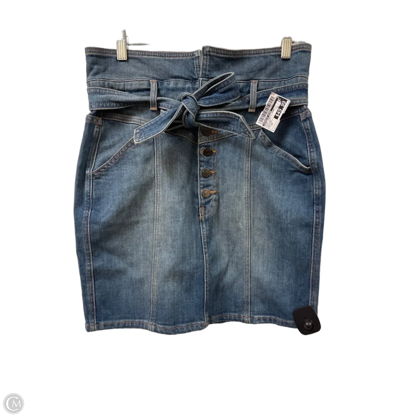 Skirt Mini & Short By Veronica Beard In Blue Denim, Size: 10