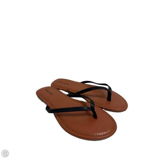 Sandals Flip Flops By Maurices In Black, Size: 7