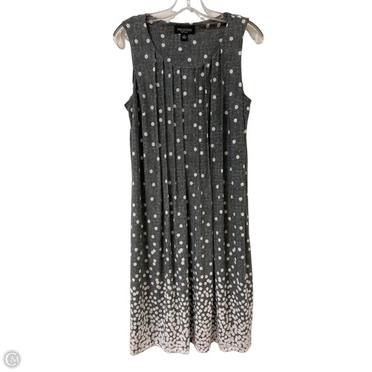 Dress Casual Midi By Perceptions In Grey, Size: M
