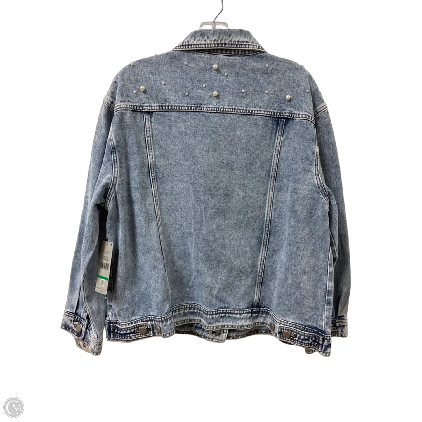 Jacket Denim By Multiples In Blue Denim, Size: L
