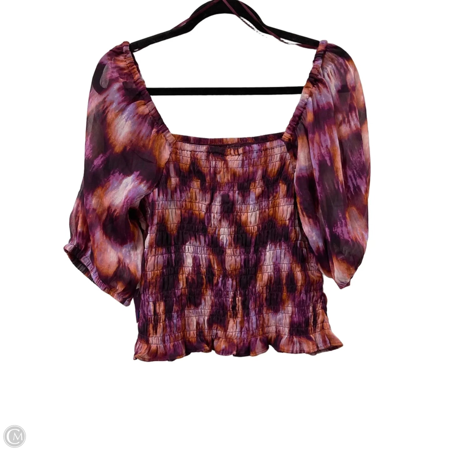 Top Short Sleeve By Old Navy In Purple, Size: L