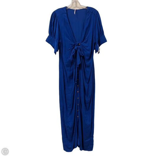 Dress Casual Maxi By Free People In Blue, Size: L