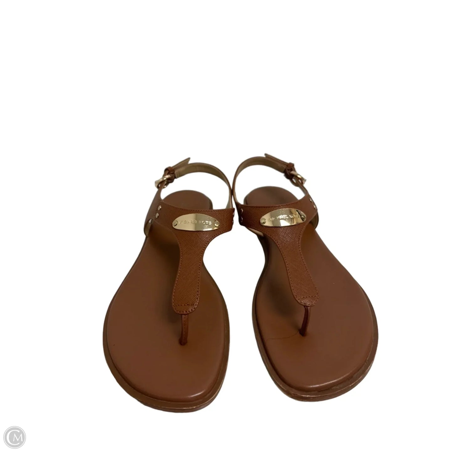 Sandals Flip Flops By Michael By Michael Kors In Brown, Size: 9