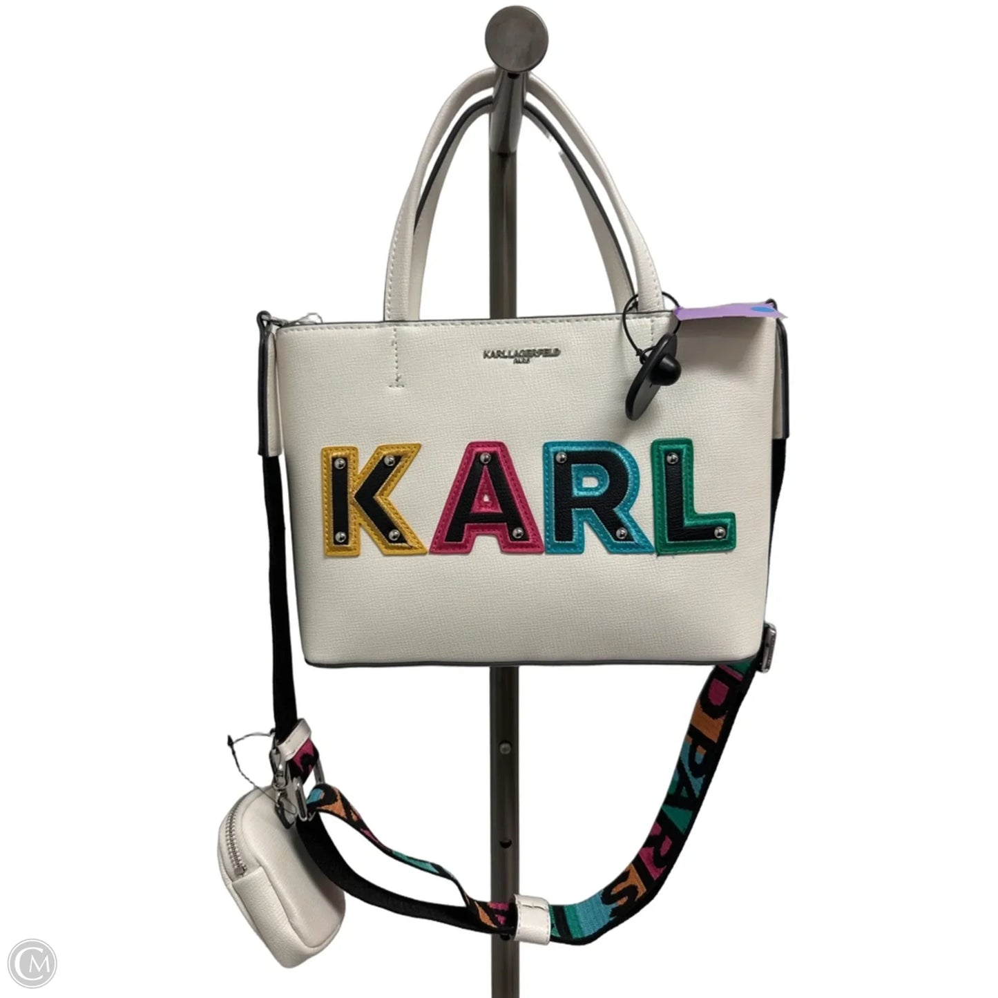 Handbag Designer By Karl Lagerfeld, Size: Medium
