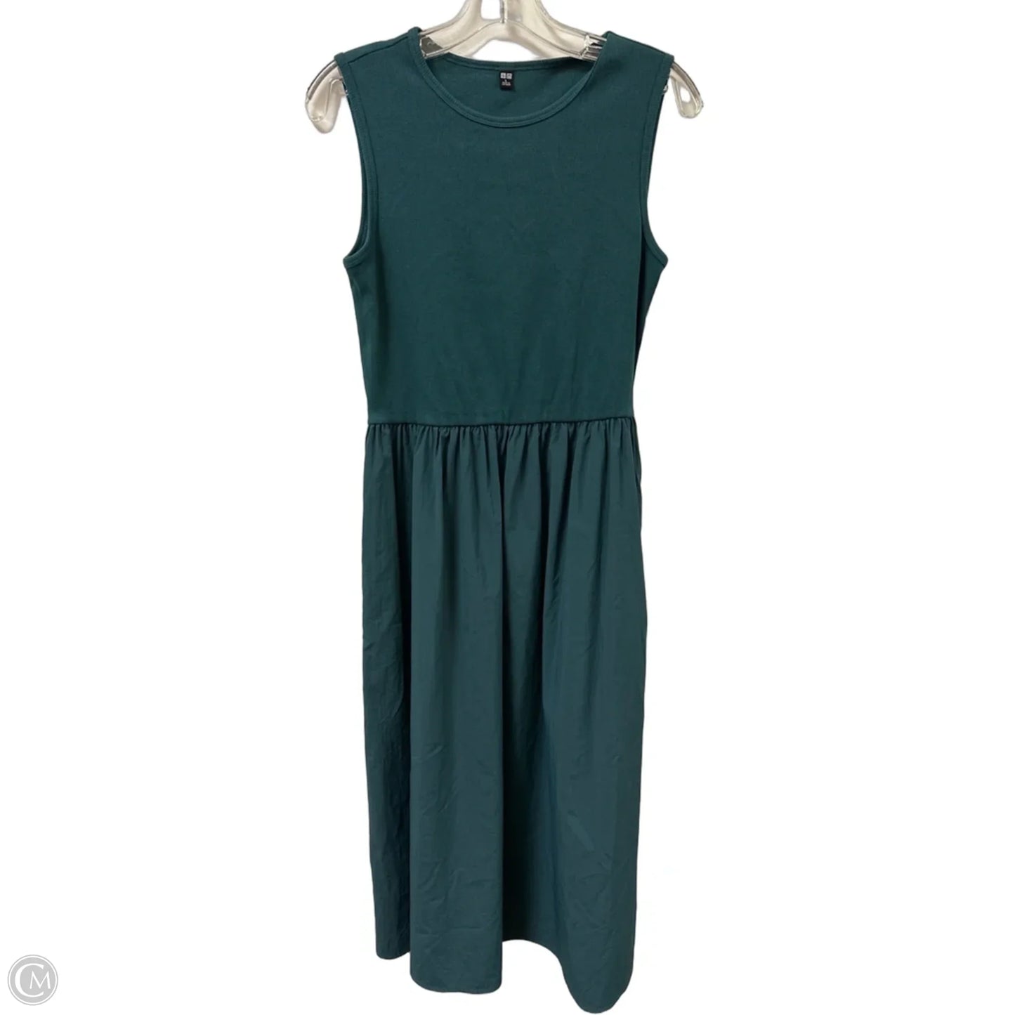 Dress Casual Maxi By Uniqlo In Teal, Size: L