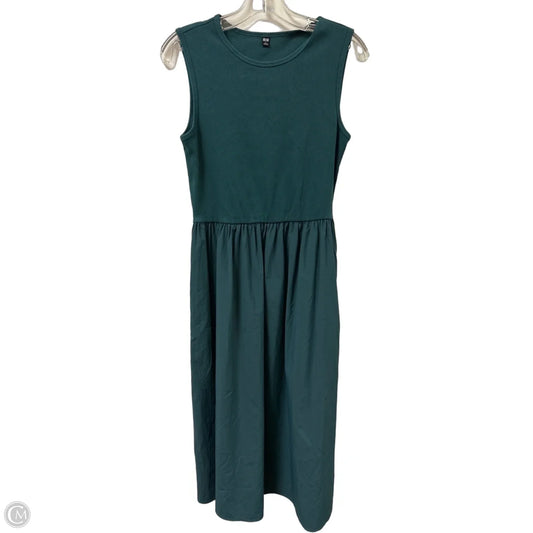 Dress Casual Maxi By Uniqlo In Teal, Size: L
