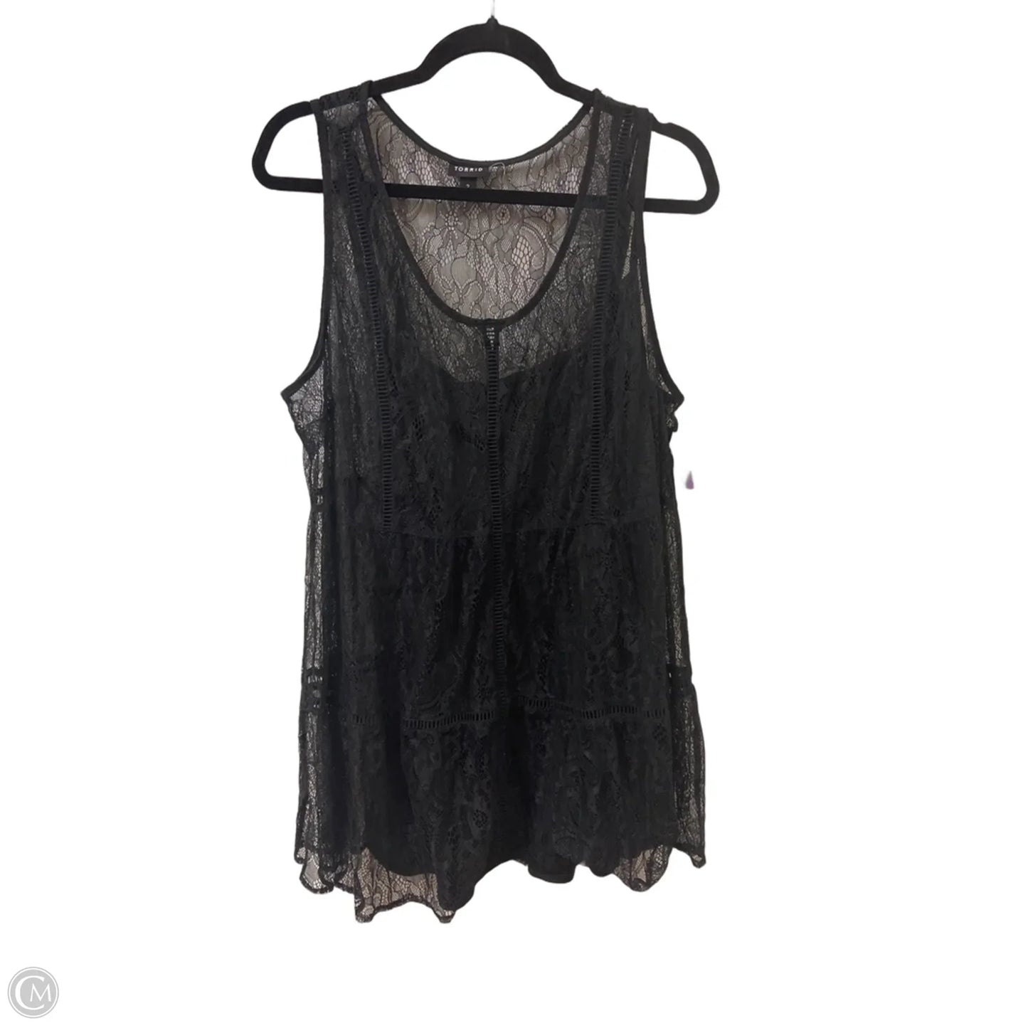 Top Sleeveless By Torrid In Black, Size: 2x