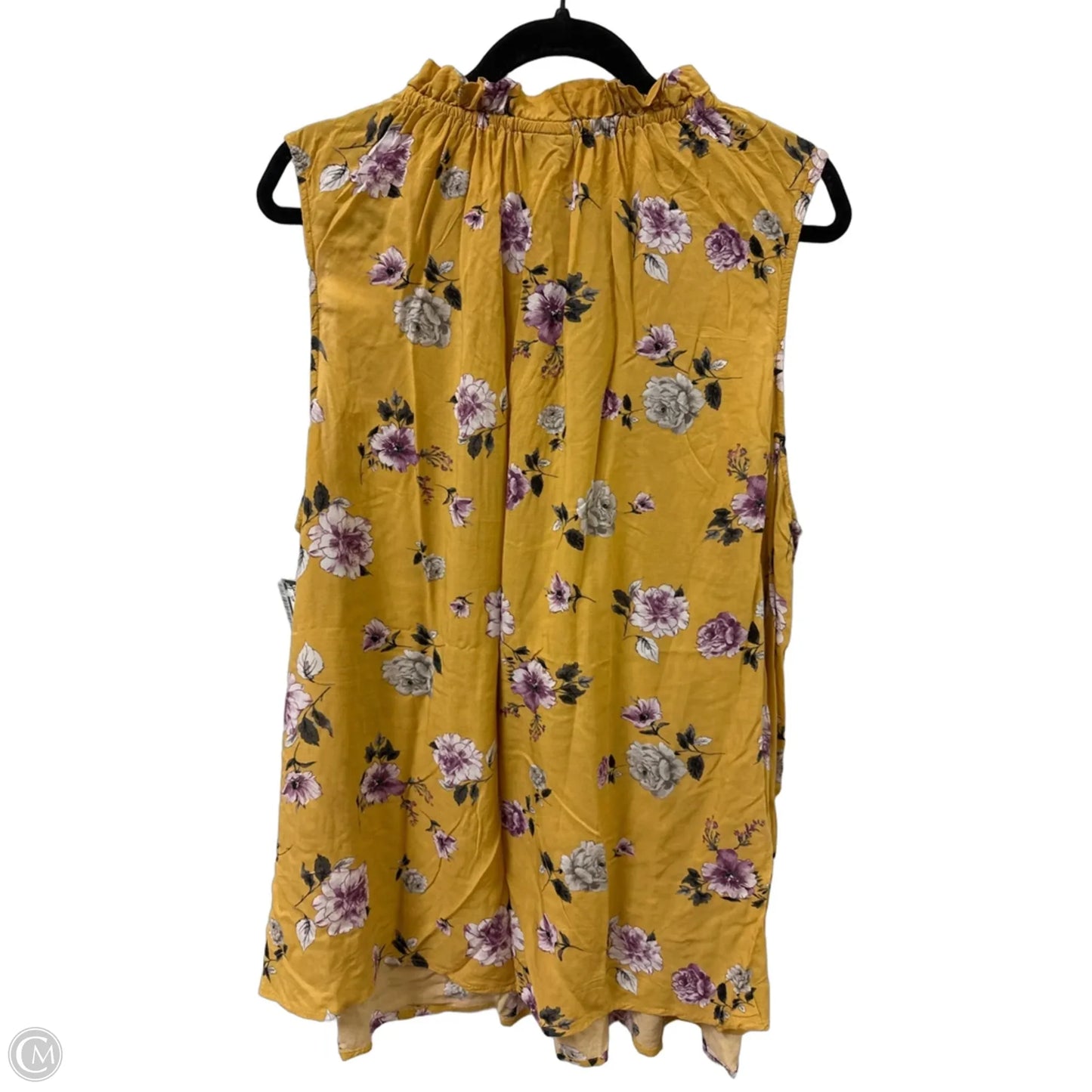 Top Sleeveless By Torrid In Yellow, Size: 3x