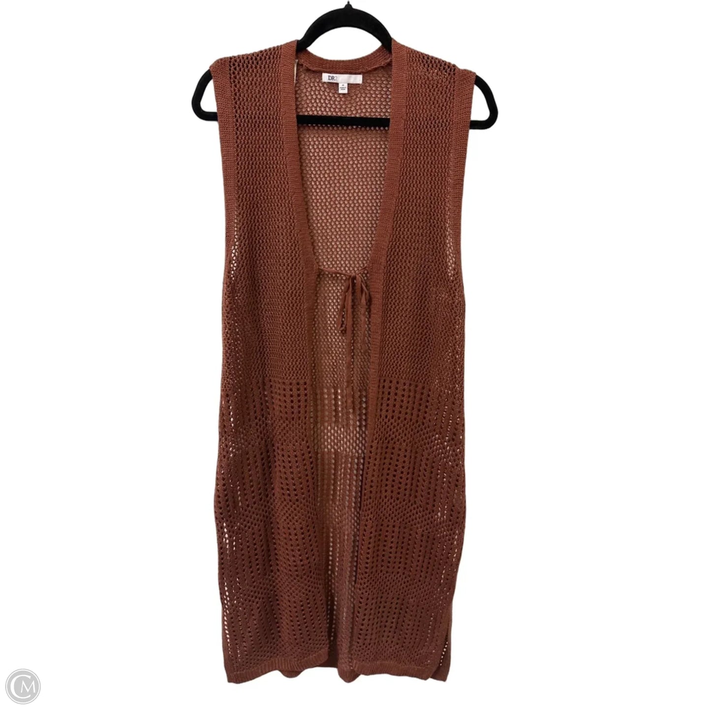 Sweater Cardigan By Dr2 In Brown, Size: M