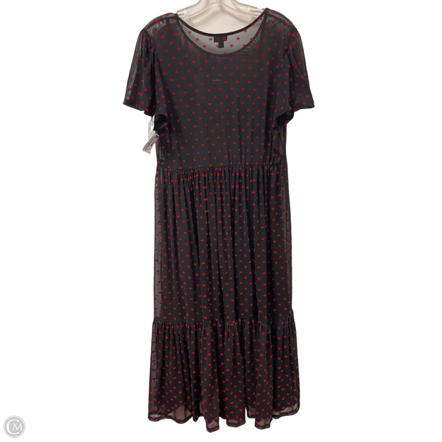 Dress Set 2pc By Torrid In Black & Red, Size: 1x