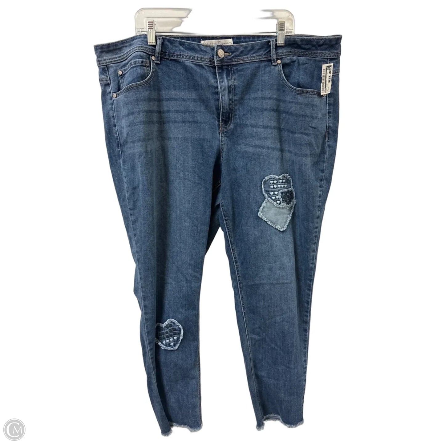 Jeans Straight By Cato In Blue Denim, Size: 20