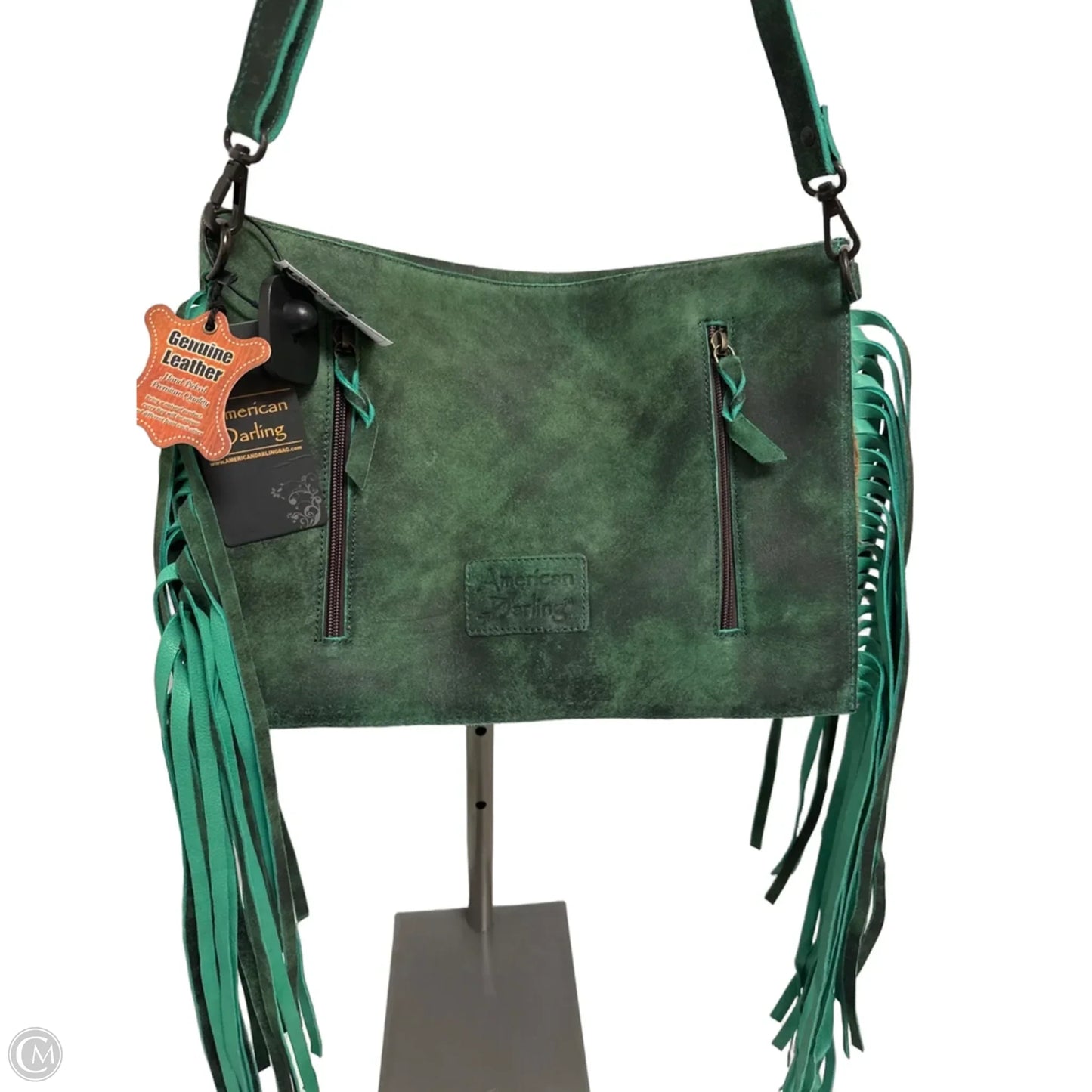 Handbag Leather By Clothes Mentor, Size: Medium