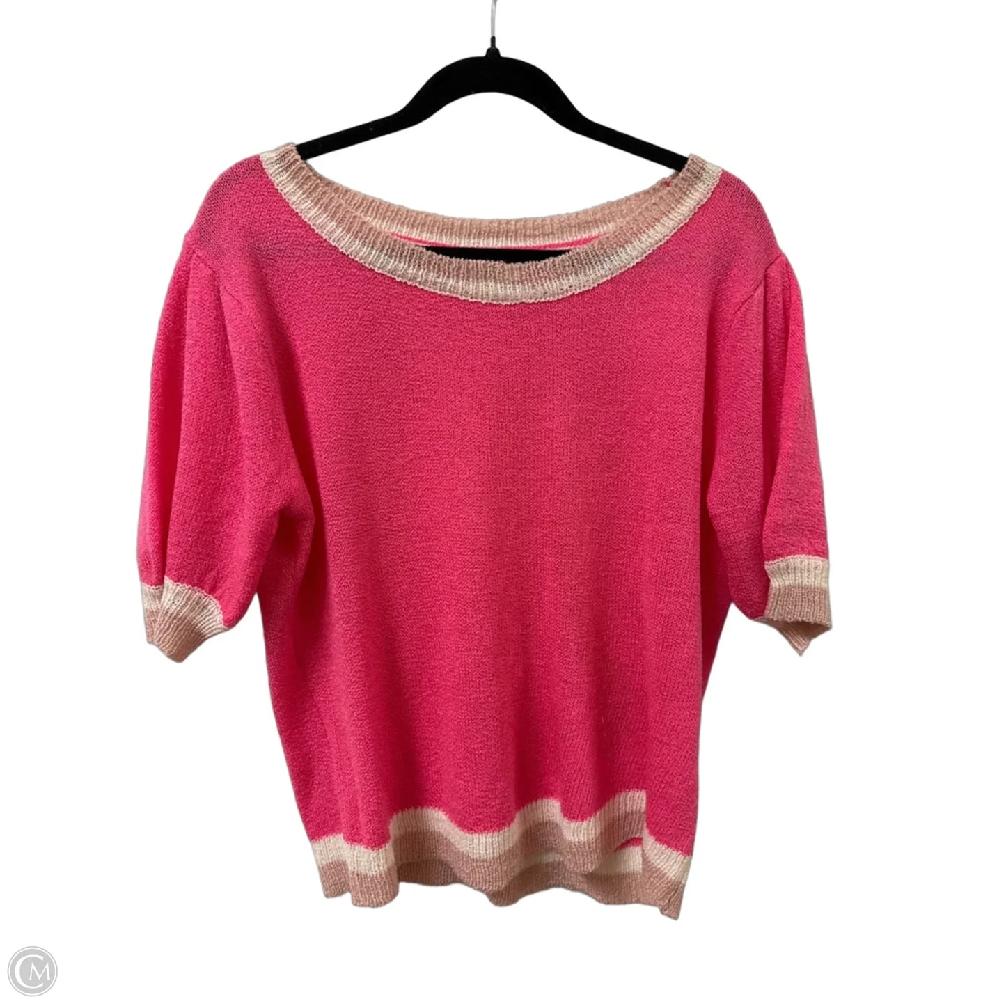 Top Short Sleeve By Bibi In Pink, Size: S