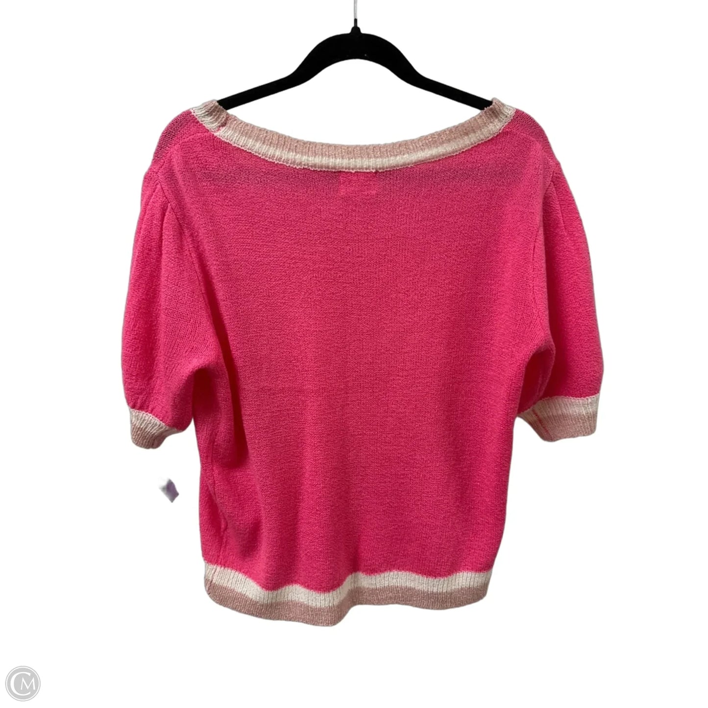 Top Short Sleeve By Bibi In Pink, Size: S