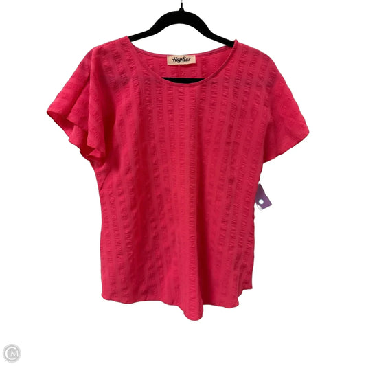 Top Short Sleeve By Clothes Mentor In Pink, Size: S