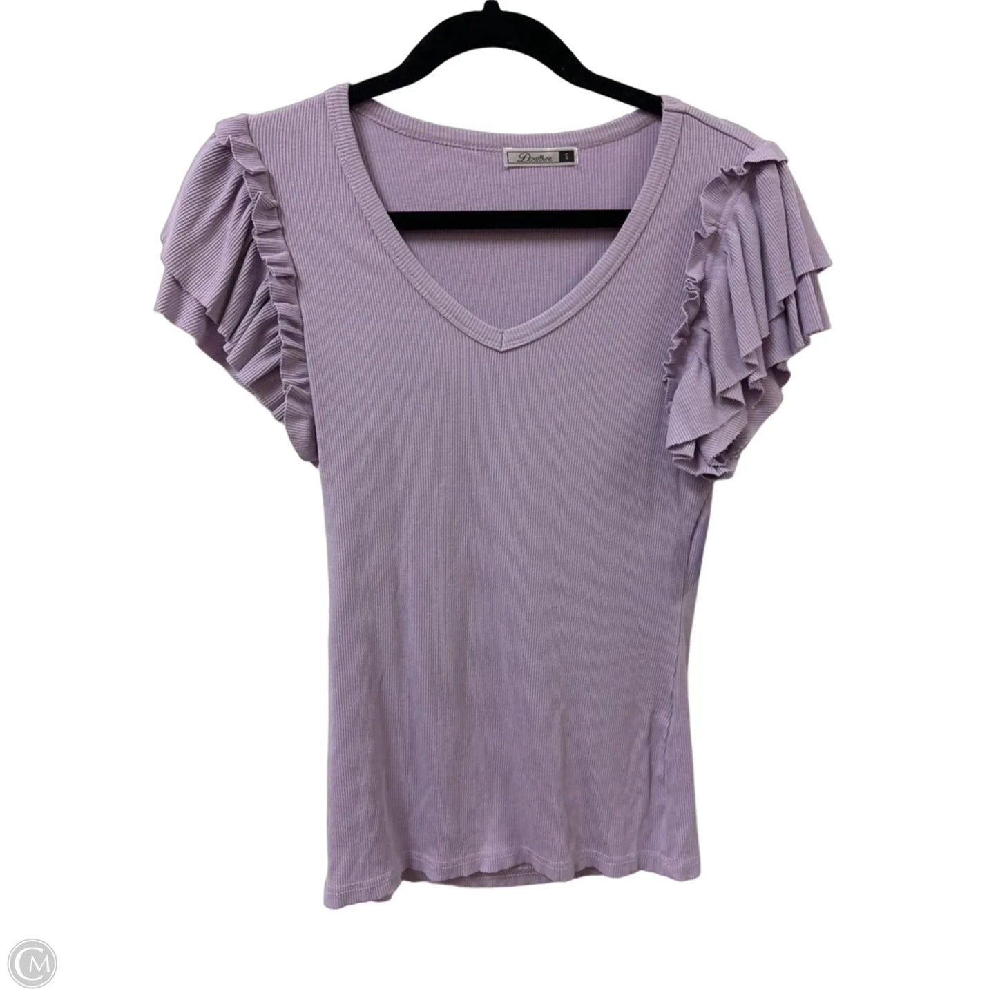 Top Short Sleeve By Clothes Mentor In Purple, Size: S