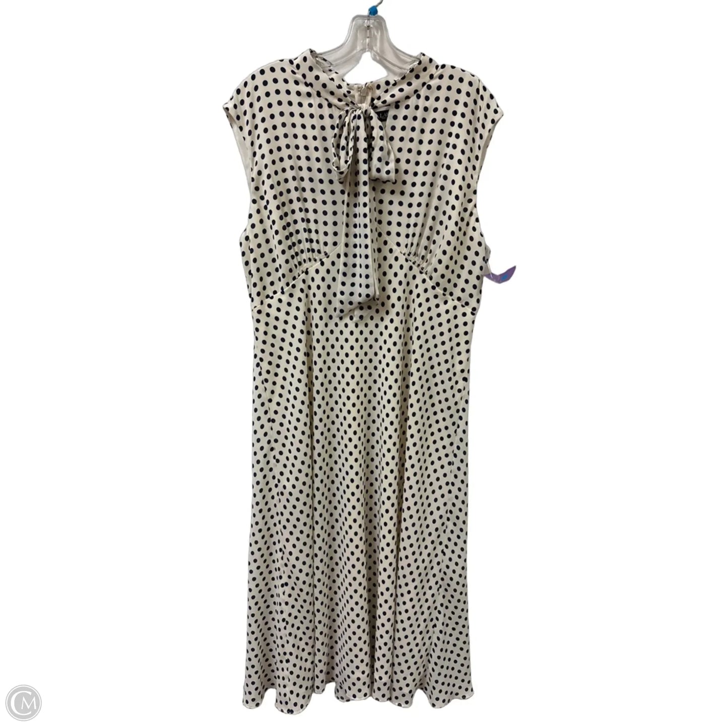 Dress Casual Maxi By Lauren By Ralph Lauren In Polkadot Pattern, Size: Xl