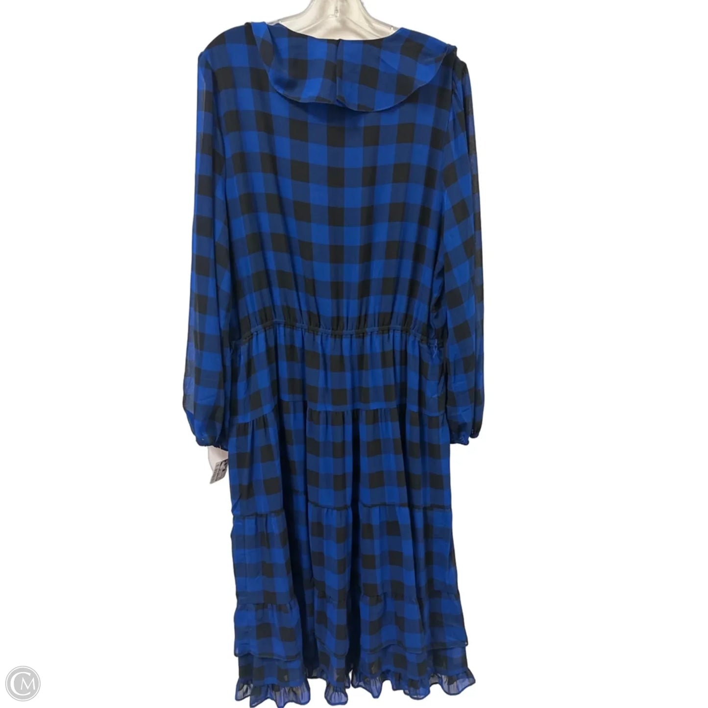 Dress Casual Maxi By Lauren By Ralph Lauren In Blue, Size: Xl