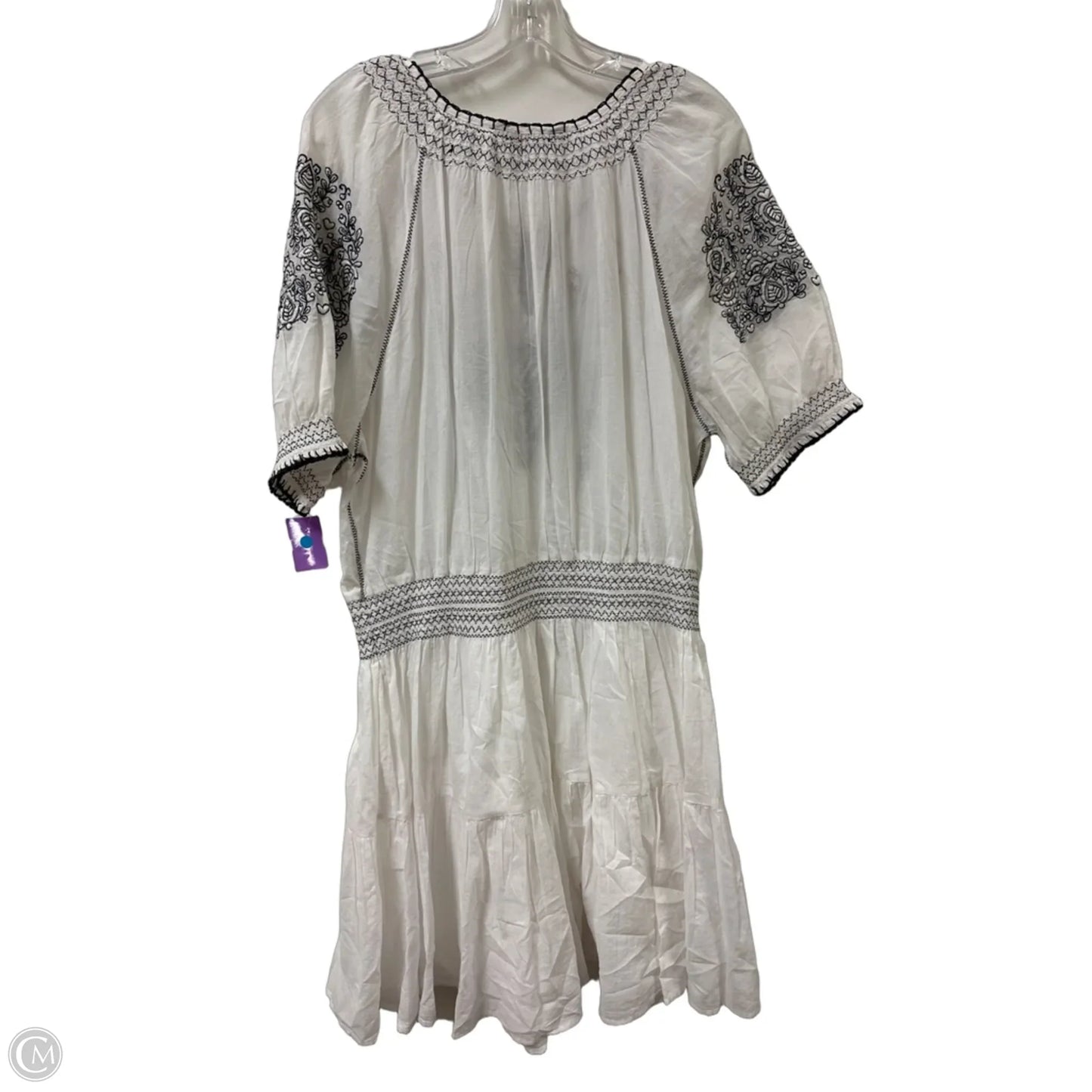 Dress Casual Midi By Lauren By Ralph Lauren In White, Size: Xl